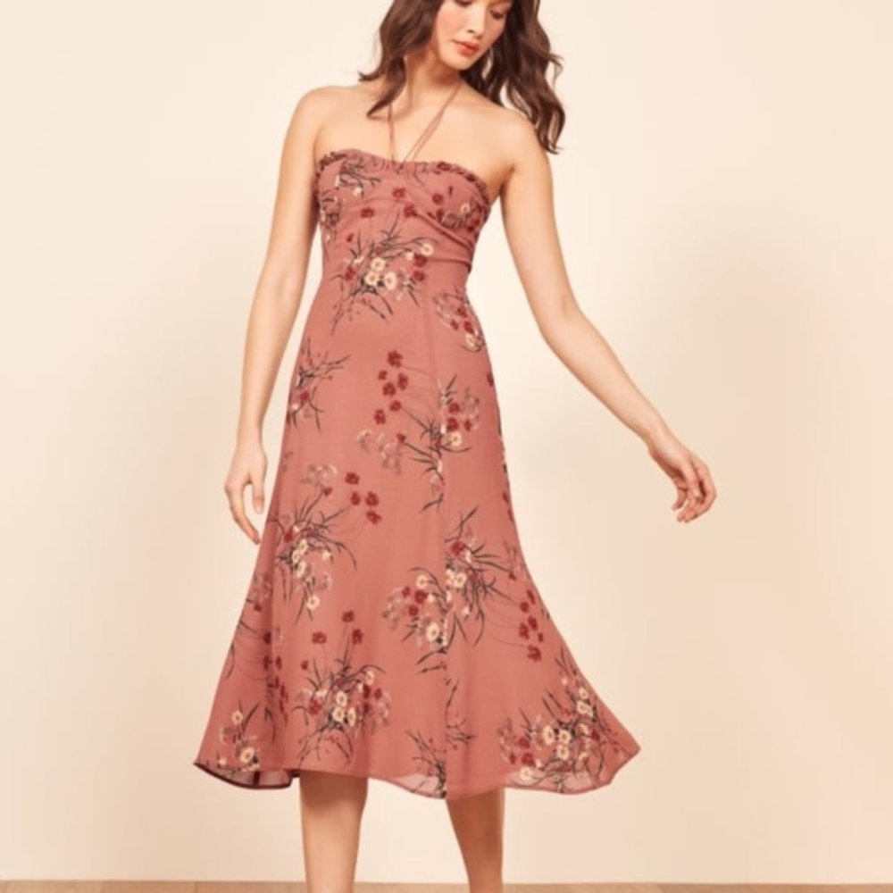 Reformation Harley Midi Dress Queen Midi Dress